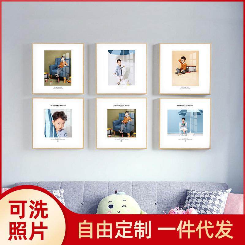 艾博简美童真系列in风s儿童片墙成长念装饰纪原木色照新简美儿木,家居饰品,DIY亲子装饰画,淘宝优惠券,粉丝福利购,淘宝优惠卷
