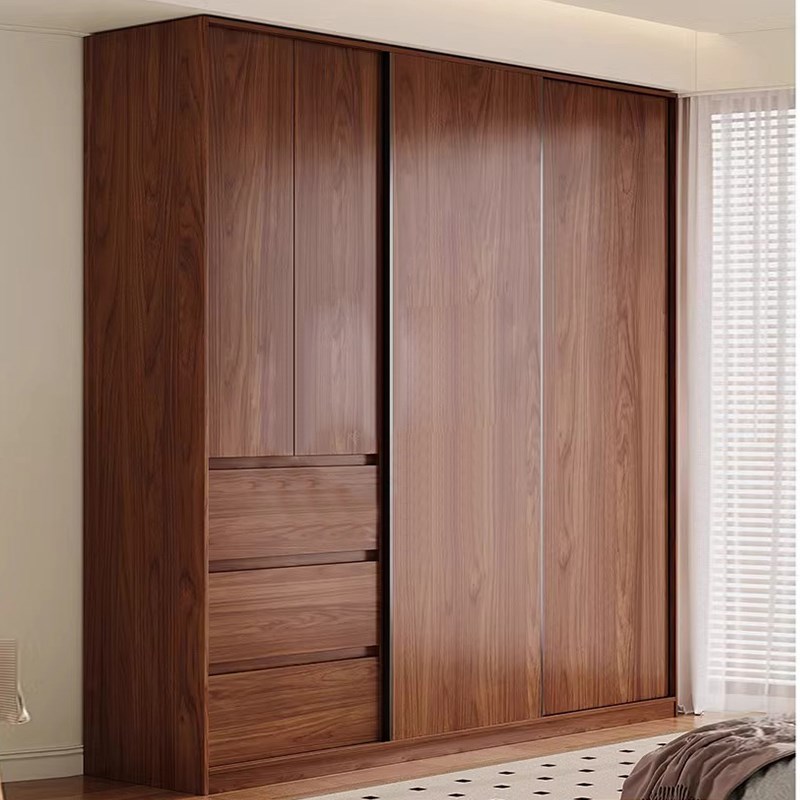 2025新款定制ENF级衣柜家用y卧室小户型加厚18MM柜子免安装推拉门