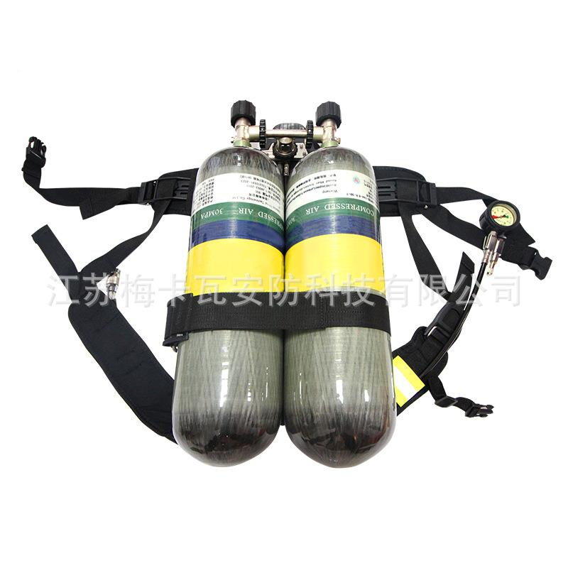 自碳给空气呼吸器MKW-SRMZ6瓶.8L纤维正压式RHZKF-6.8/0双人空呼