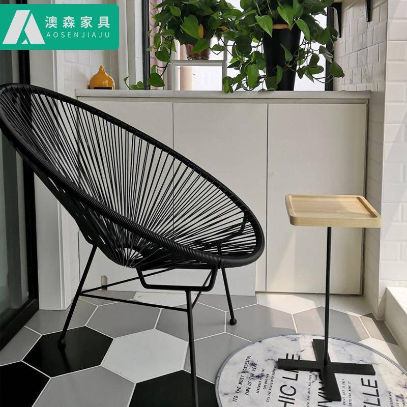 阳台桌户外个性藤椅桌椅庭院具花椅园藤椅三件套组家网红休闲别墅