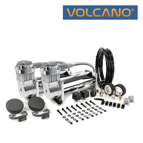 VOLCANO连续持续工作打气泵压缩机气动避震空气悬挂450C双泵组合