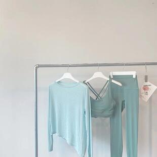 高颜值瑜伽服套装感女小个子孕妇瑜伽服蛀虫纱