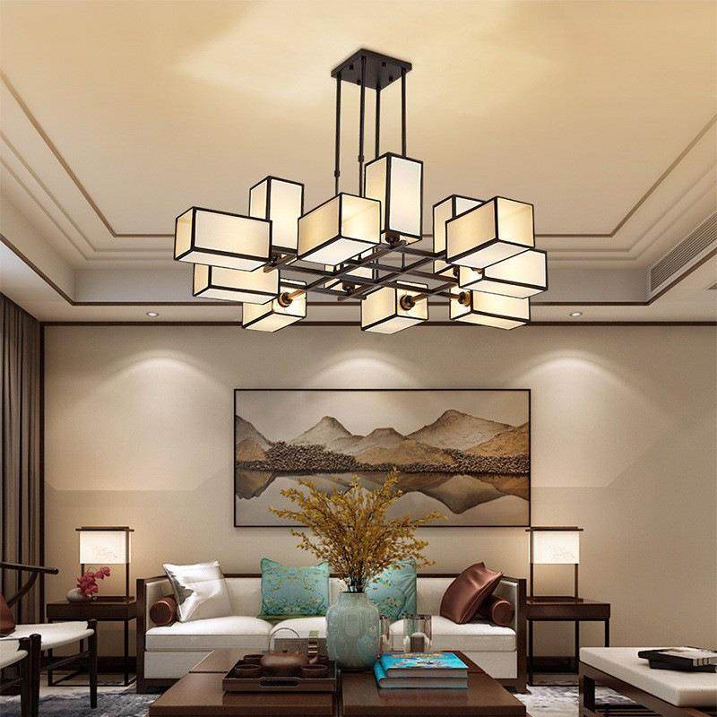 183现代简约新中中式吊灯仿国风厅灯古卧室餐厅灯酒店客房客大厅,家装灯饰光源,智能吊灯,淘宝优惠券,粉丝福利购,淘宝优惠卷