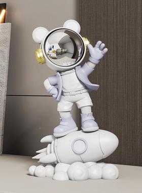 创意宇航员太空桌面摆件客厅电视柜人书卧房室儿童礼间物房装SKD6