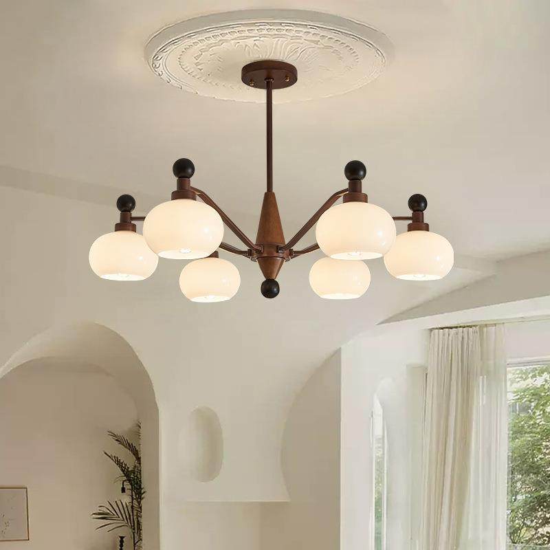 灯法式中古风客灯具古厅吊高级感美复大厅灯木艺式实木餐厅主卧室,家装灯饰光源,智能吊灯,淘宝优惠券,粉丝福利购,淘宝优惠卷