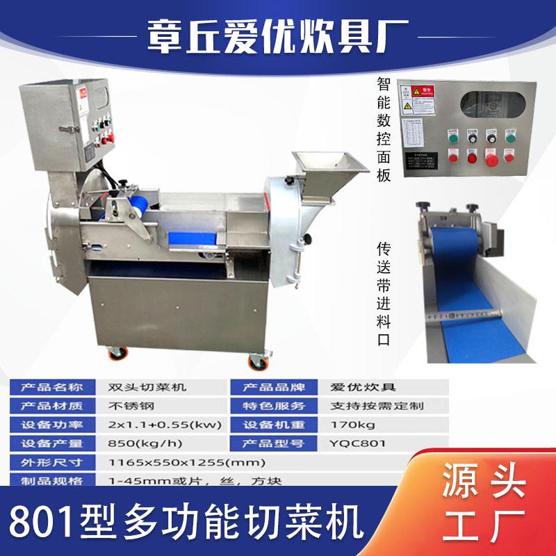 801型丁多功双头切蔬FWW菜机菜切丝切片切切段机商用切菜能机