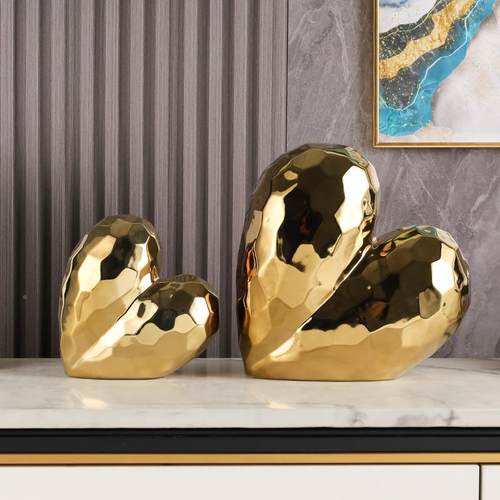 ins极风LZB创意爱心艺术件家简居电视柜高摆感级软装饰品氛围感礼