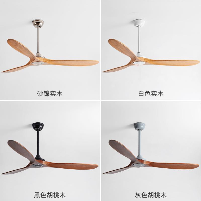 H复古餐厅客厅工业风电风扇变频厂静吊顶风扇音欧实北574木工用吊