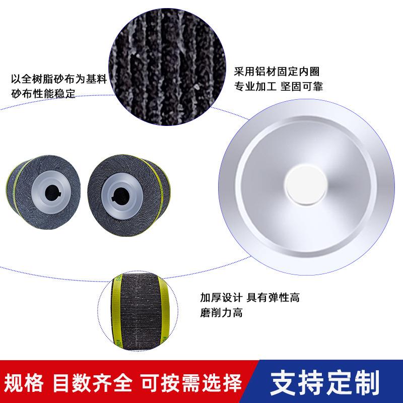 片厂锈家抛光轮漆面200x25x2孔金属除不易飞带间槽卡盘式叶轮抛光