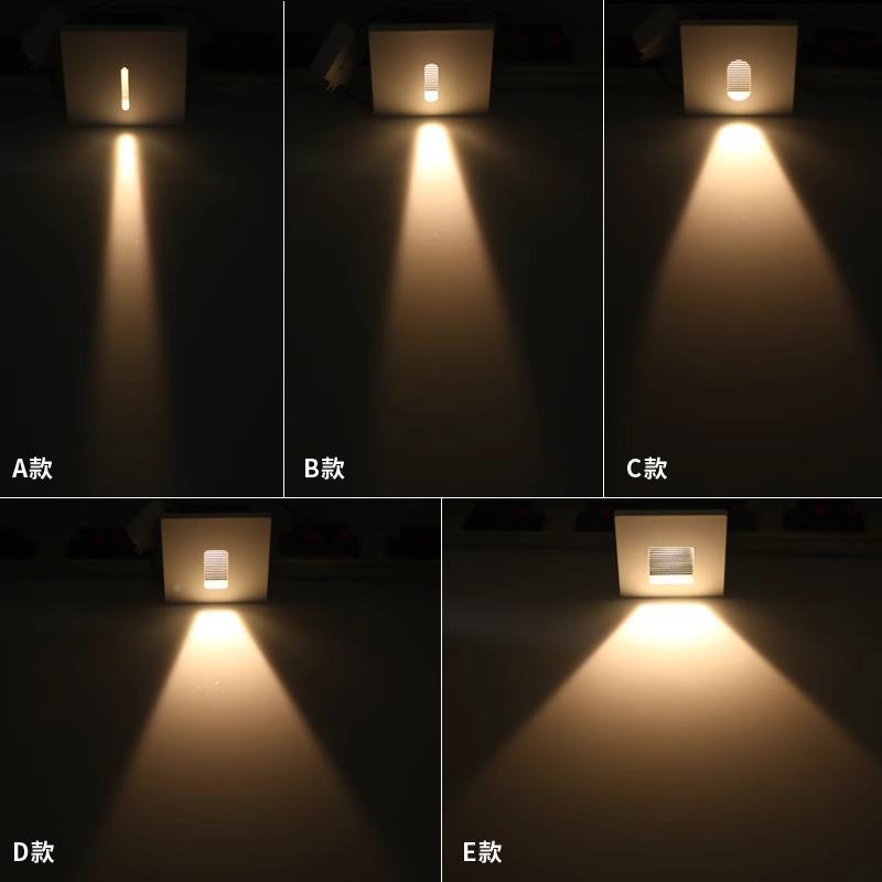 户防水入式脚灯366786型嵌感应墙角外灯过道踏步地楼梯阶梯台阶踢