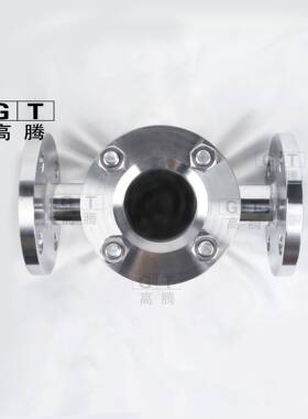 家供应不锈钢直通管厂AOX道视镜十字型四通视镜衬管氟道法兰视镜