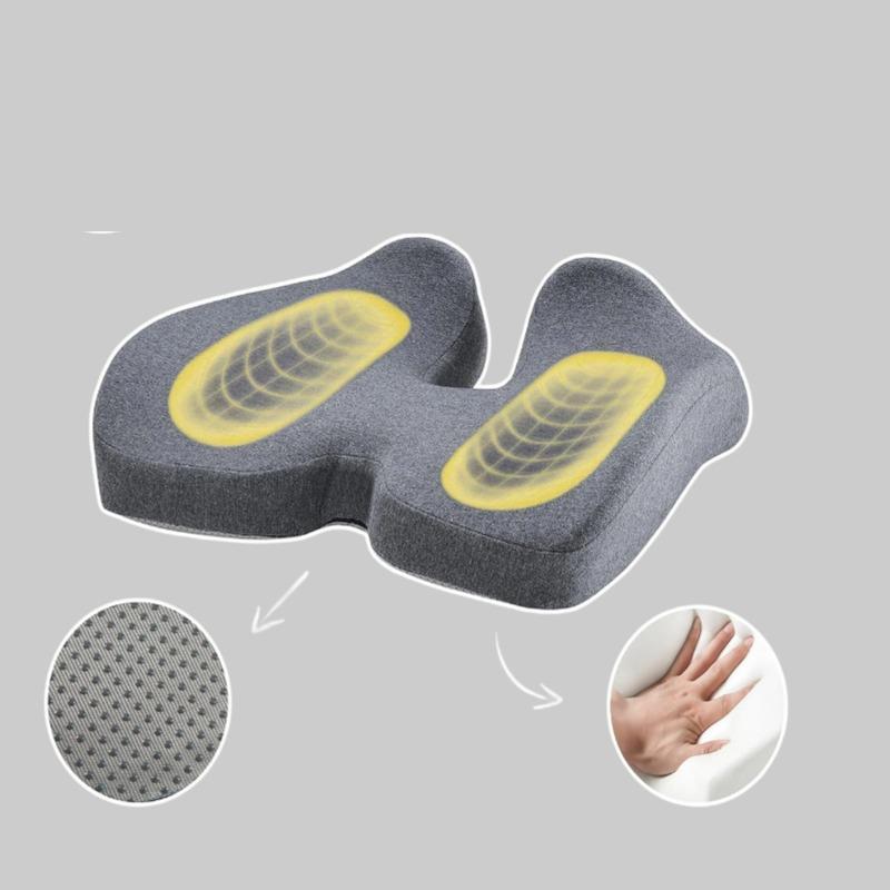 记棉痔疮座垫办公室坐垫久坐不塌夏透椅子屁垫SSP美臀尾气椎忆垫