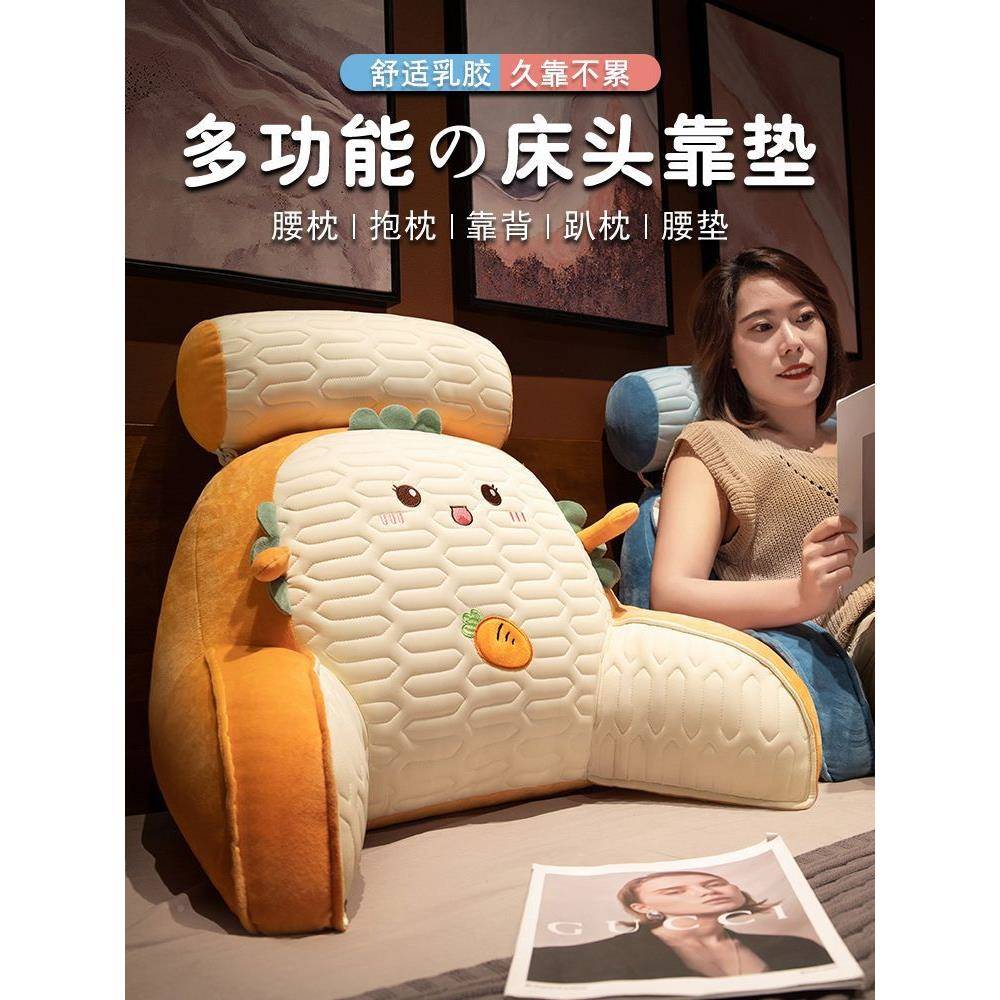 乳胶床宿头靠垫软包护腰靠枕大靠孕妇沙厂家直供背发抱枕舍床上看