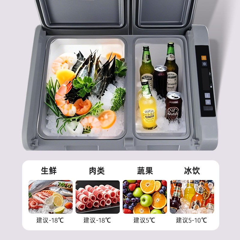 车载冰箱户外摆滩货车q冰箱压缩机制冷大容量冷冻冷藏便携小冰箱