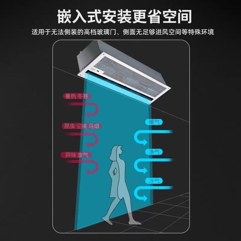 天花LWZ嵌式风幕机吸顶心式离式帘商用静入音顶装风机空气幕包邮