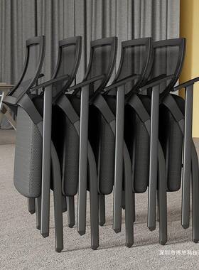 职折叠训椅带桌板议椅带写字板桌椅一体会会议室培舒MTB适培训椅