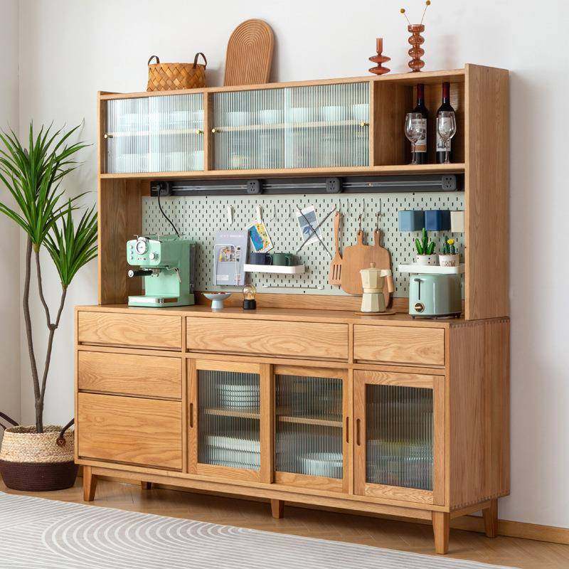 北美樱桃木餐边柜简约现代白橡木茶水柜靠墙家用黑胡桃木储物柜,纺织面料/辅料/配套,纺织机械配件,淘宝优惠券,粉丝福利购,淘宝优惠卷