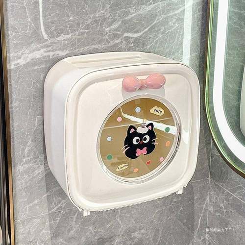卫生间纸巾盒免打孔壁挂卷纸抽纸置物架新款洗手间厕所厕纸收纳
