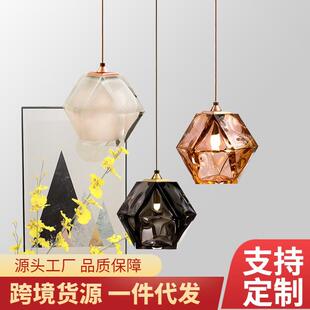 北欧现代简约创意玻璃餐厅吊灯吧台艺术卧室床头楼梯间个性小吊灯