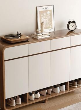 大容量实色用鞋柜家KDH新门口入户玄关柜一体木楼道外款收纳储物