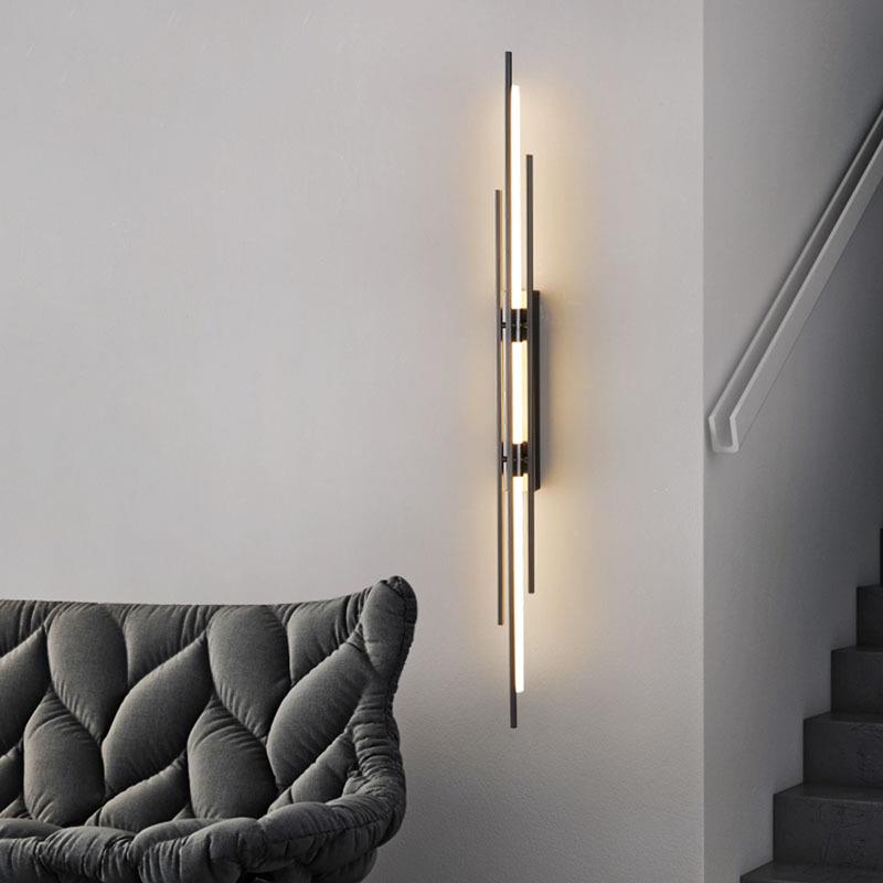 长款栅格壁灯1202新款客厅卧室3书房楼梯电视背墙跨酒83012店工景