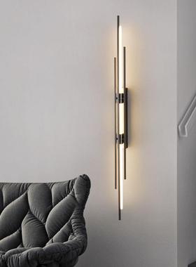 长款栅格壁灯1202新款客厅卧室3书房楼梯电视背墙跨酒83012店工景