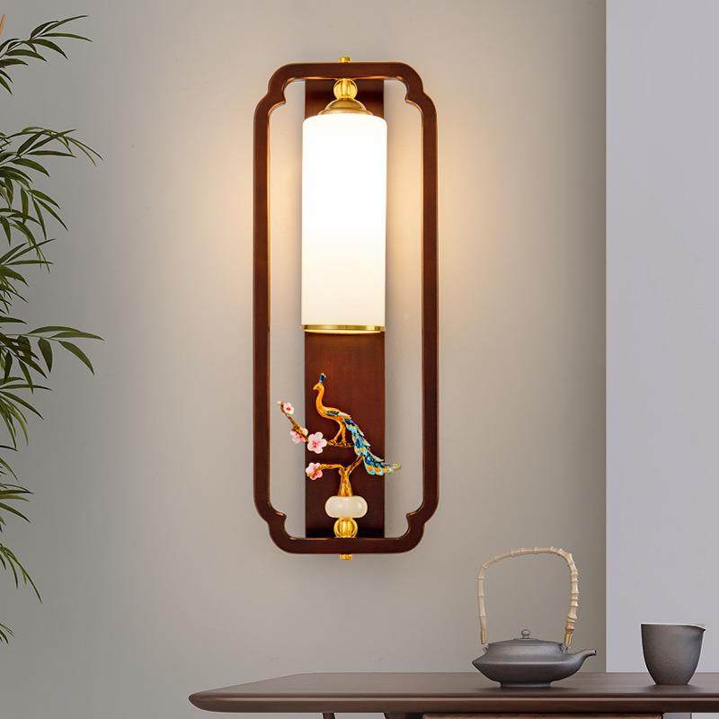 新中墙式葫国芦电视装饰客厅墙壁灯卧486室灯床头中风壁灯工厂直