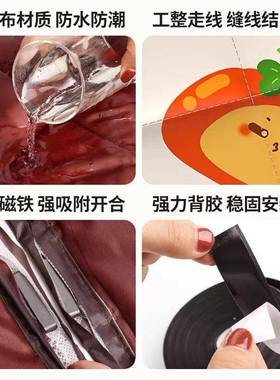 磁吸棉门帘加厚用保家温空调挡风冬冷库商用CIJ自吸防风保暖门季