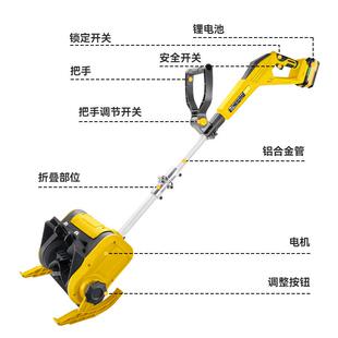通用Dewt德伟无品牌/电池手a推小式型扫雪机可折叠家用便l携锂电