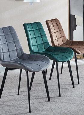 方纹餐椅家用靠背椅软休格闲总高84.5咖厅啡洽谈椅子卧室客厅包椅