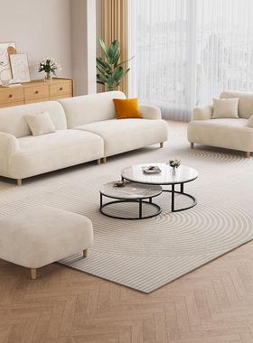 北发欧风布艺沙简约用小户XMY66800型家出租屋公寓奶油沙风亲肤绒