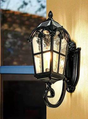 太阳能壁灯美外式户大门外墙87053灯防水别墅花园室庭院外阳台欧