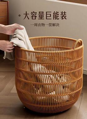 仿藤脏篓藤编衣脏服收筐脏家用衣篮酒店毛巾3pd0mJl8筐衣防水纳脏