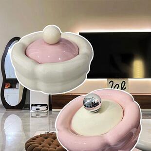 复古感缸烟灰缸小客众可爱F979TJJT创意用厅办公室陶瓷烟防飞灰摆