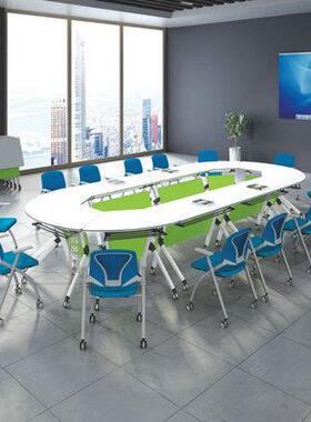 可折叠培桌会议桌ZMY-1071椅训组可移拼动接多功能办公班长条双人