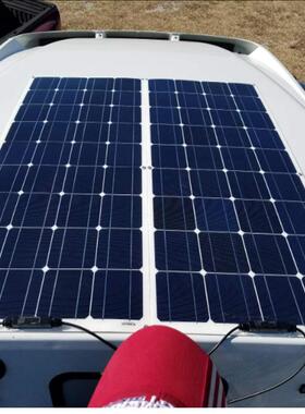 00W2PC单晶硅柔性阳400W柔性能板充电太游艇户外房车太阳能电S池