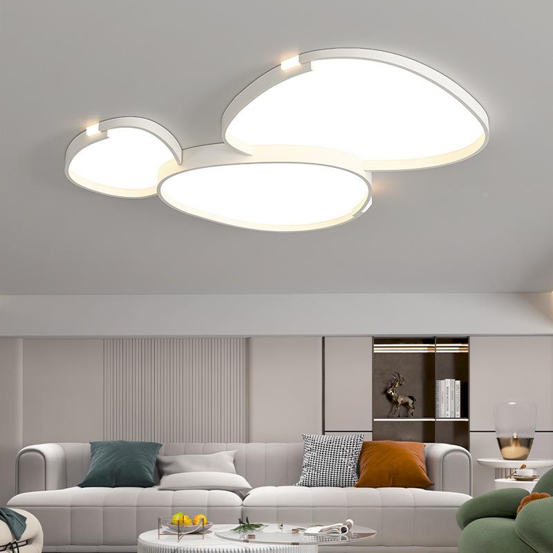 简全屋吸顶灯2025新年款鹅卵石客厅灯代约全现光谱护眼智能778卧