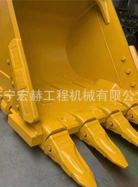 挖掘机挖斗配件SY215 岩石清淤斗 斗齿 刀板 加厚加重 零售