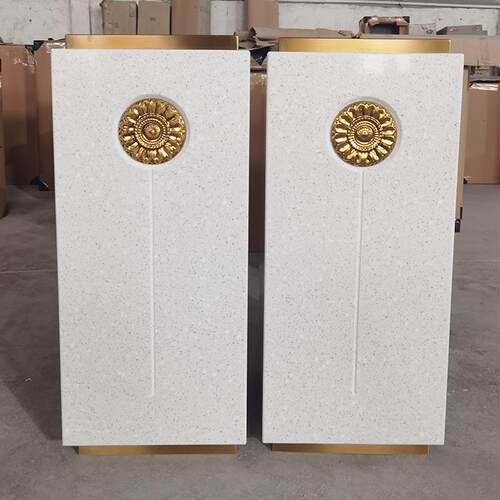 大理石底新中F77T6T6J式国装饰饰摆件展馆展座厅陈列展风示柜客厅