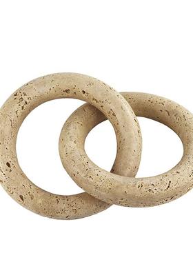 何现代简桌约新中式几形状树仿洞石摆件脂家居电BYO视柜书镇纸装