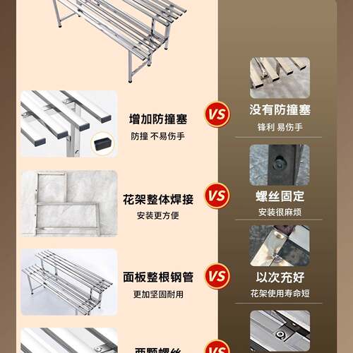 不阶锈钢分体多花架梯外式组合阳台多肉TNZ层架加宽户放花盆的架