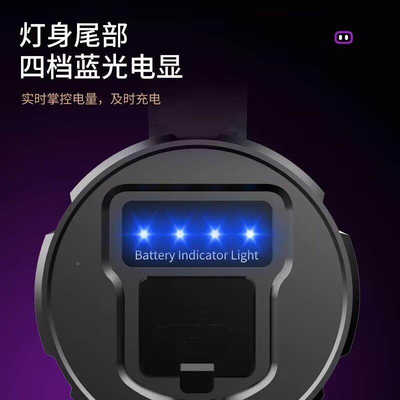 看超亮光照蝎X10子专用灯紫光蝎双光源电变焦户外LED强验钞手电充