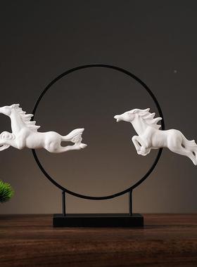 55563061装饰品件马柜玄客厅创关酒意招财摆办公室中式博物架家居