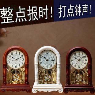 欧式复厅古式钟表创意家用座钟客大号老式摆钟美式桌面摆F9578HT9