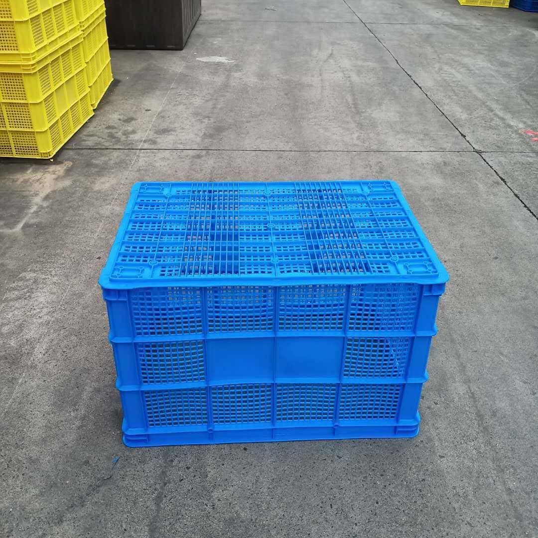 长现方形蔬水果周转筐工厂周7菜转箩55镂空塑料筐JPE货鸡笼
