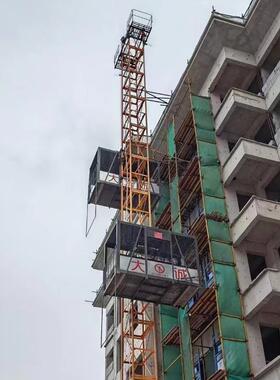 丝厂家上直供施工货梯低层房建楼工程层外挂料吊笼钢绳IRW施工货
