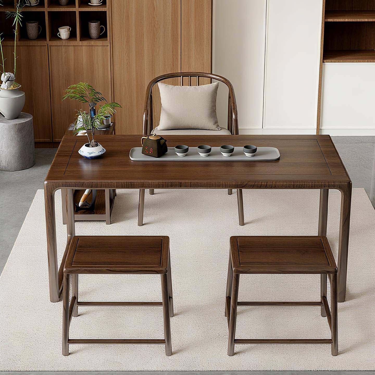 老榆木茶桌新中组式阳台茶型桌椅合CXT小泡茶桌纯实木书茶桌小茶,商业/办公家具,茶台/茶桌,淘宝优惠券,粉丝福利购,淘宝优惠卷