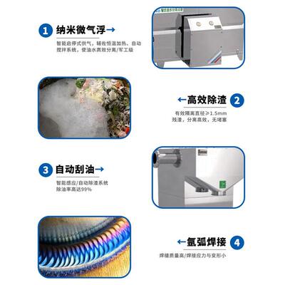 隔油提升自一体化备商场酒店油设备不锈设钢全动隔油器ZIT提升装