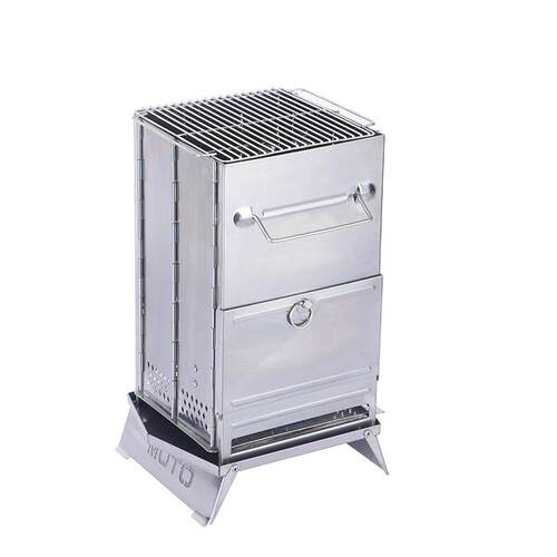 不锈钢折叠烤BBQ炉烧烧烤架户柴火炉外柴便捷式火炉炭炉简易野营