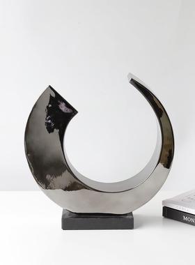 BJ0257间创意抽象术摆件酒店样板客厅雕塑售楼处艺简约现代网红工